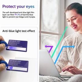 Peslv 3-Pack Anti Blue Light Screen Protector for MacBook Pro 14 Inch(2021-2024, M1, M2, M3, M4), 14.2" Mac Laptop Glare Filter Uv Blocker Shield Cover Eye Protection Film