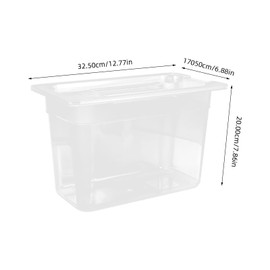 Kichvoe Sous Vide Container with Lid Sous Vide Pot Slow Cooker Container Compatible with Instant Pot Sous Vide Cookers 6L