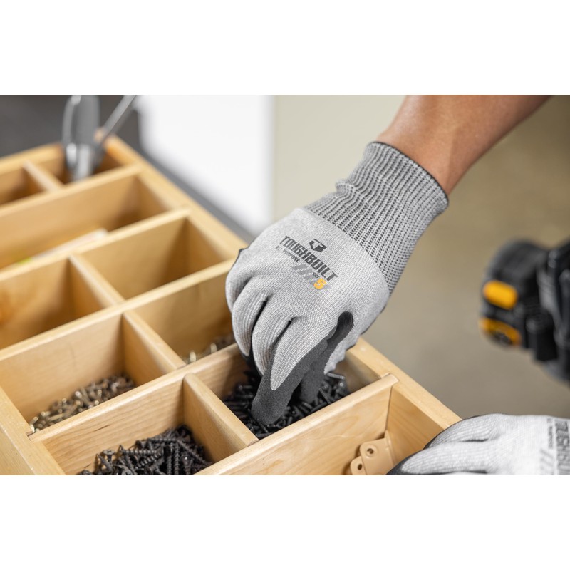 ToughBuilt All-Purpose Nitrile Dipped Gloves - XLarge - TB-P2-112-5-X