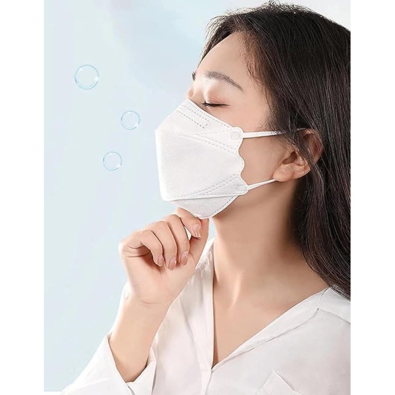 4 layers of 5 colors KF-94 dust-proof filter masks, fish-shaped