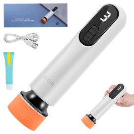 YLMFTNU Cordless Car Polishing Machine, Electric Car Buffer Polisher with 3 Speeds, 2000mAh Rechargeable Polisher with LED for Car Detailing