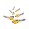 6 Pieces Dovetail Router Bits 1/4" Shank Woodworking Router Bit