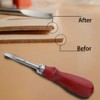 2Pcs Leather Edge Skiving Beveler Craft Keen Edge Cutting Leather