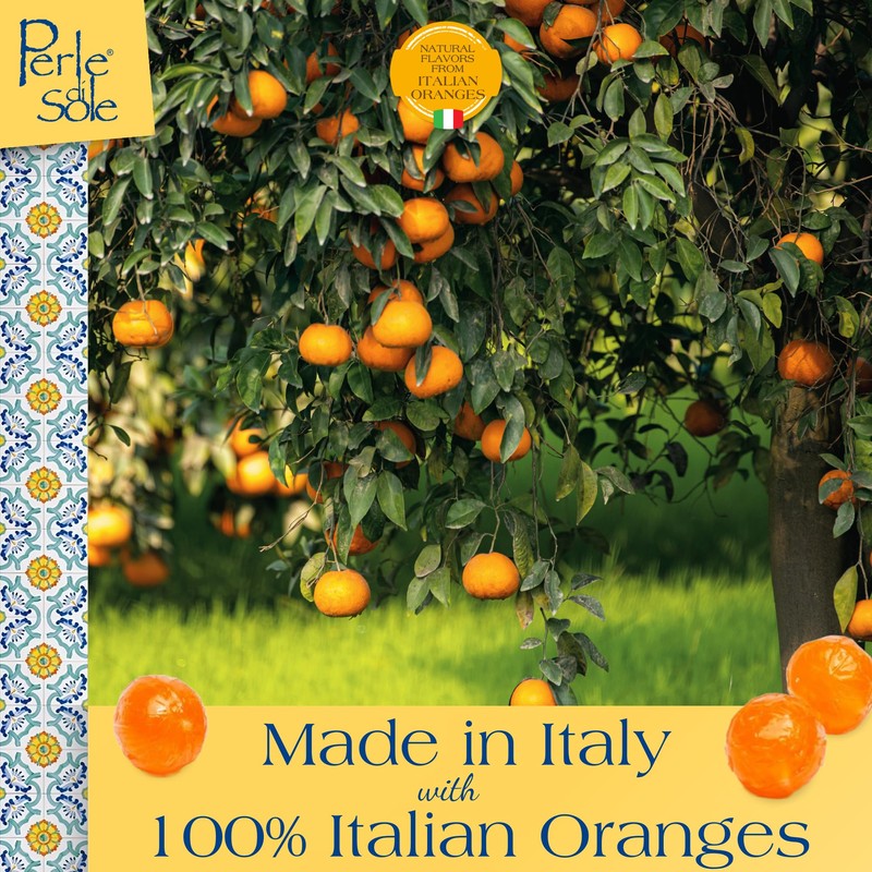 Perle di Sole Orange Hard Candy Made in Italy -