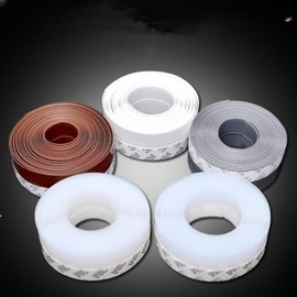 Window & Door Frame Gap Sealer Strip - Insulation, Draft & Wind Blocker Brown Weatherstrip 45mm 5ea