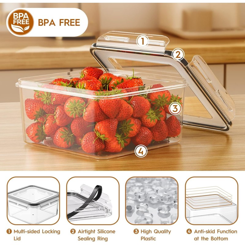 40 PCS Food Storage Containers with Lids Airtight (20 Containers