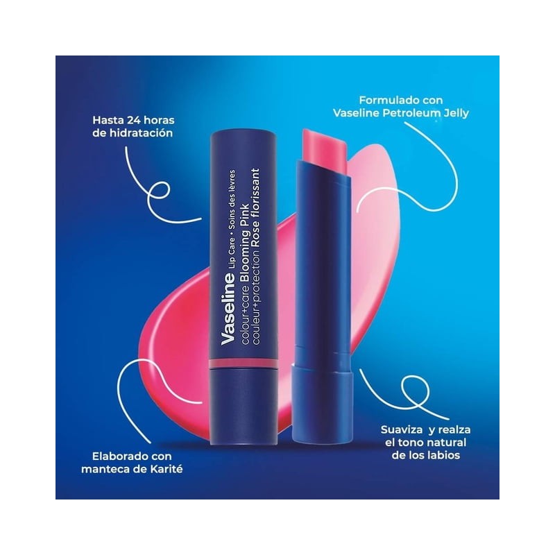 Brillo para labios Vaseline Blooming Pink 3 g