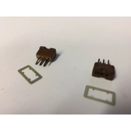 2H6 CINCH JONES 6 PIN CONNECTOR  2 PCS  NOS