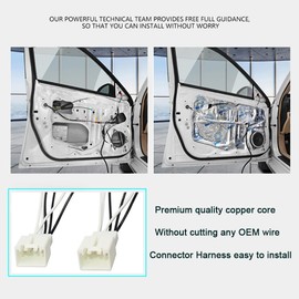Vzesavc 2 Pack 72-5602 Car Door Speaker Wire Harness Connector for 2011-2021 Ford F150 Escape Focus Bronco Mustang Mazda 2 6 CX5 Speaker Wire Adapter