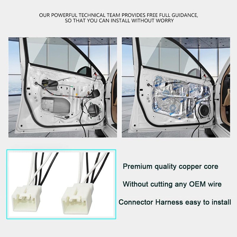 Vzesavc 2 Pack 72-5602 Car Door Speaker Wire Harness Connector