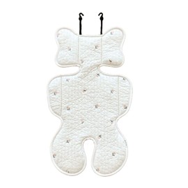 Soft Baby Stroller Seat Cushion Breathable Pure Cotton Infant Car Seat Head Neck Body Support Thin Style Tulip
