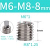 BORDSTRACT Threaded Insert Reducing Nuts, M6 x 1 M8 x
