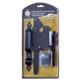 Nuvo Iron Deluxe Traditional Post Latch with Ultimate Handle