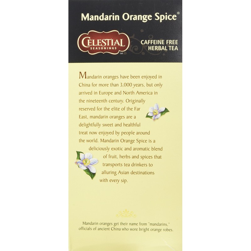 Celestial Seasonings, Herbal Tea (Mandarin Orange Spice)