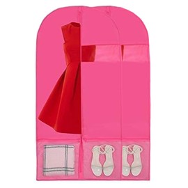 Stepstall 51" Garment Bags for Dance Costumes, Foldable Dance Garment Bag with Pockets for Dancer, Dust-Proof Garment Bags for Travel and Dance Competition (Set of 2)