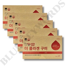Berisol The Collagen Gummies 126g x 4 bags x 5 boxes, 20 servings / 베리솔 더 콜라겐 구미 126g x 4봉 x 5박스 20주분
