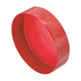 uxcell 200mm(7 7/8 inch) Rubber End Caps, Round Vinyl Plug Insert Plastic End Caps for Tubing, Fence, Pipe Post, Furniture, Railing, Red, 50mm Height