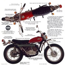 Unbranded 1969 SUZUKI TS-250 SAVAGE SALES AD VINTAGE