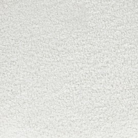 Furnistar Modern Round Velvet Ottoman Vanity Seat with Gold Plating Base 16 inch Upholstered Footrest Non-Slip Design Decorate Bedroom Living Room (Teddy Velvet White)