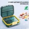 2PCS Travel Pill Organizer, Portable Travel Pill Case, Multipurpose Travel