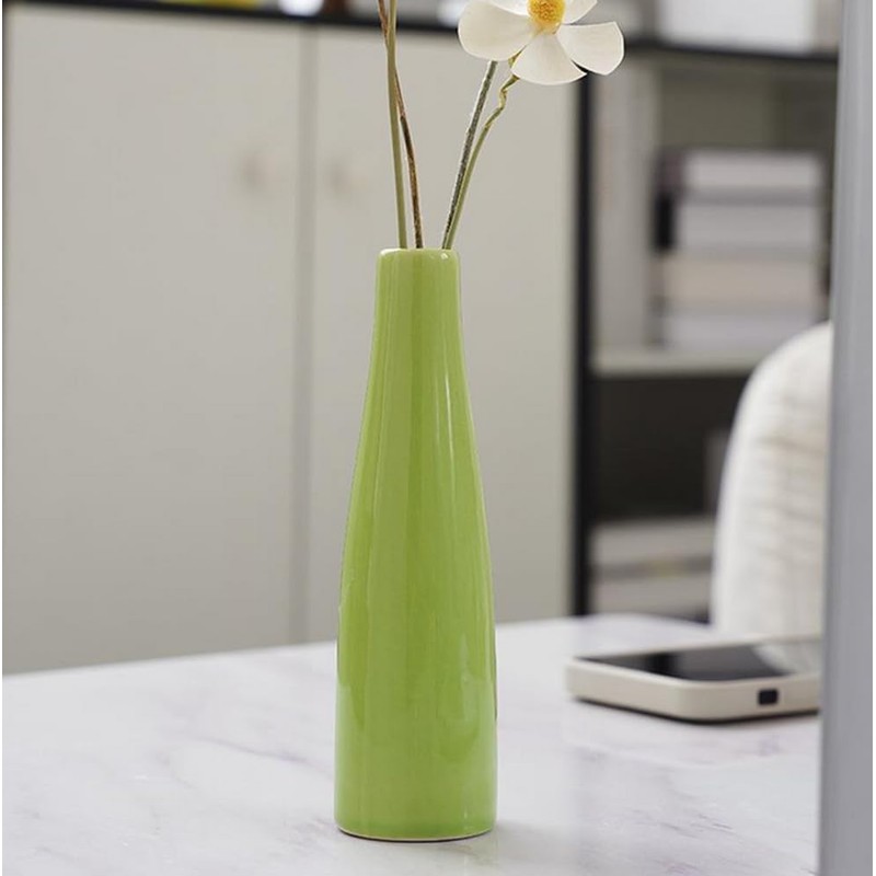 Tall Ceramic Flower Vase Ceramic Bud Vase Decorative Floral Centerpiece