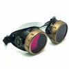 UMBRELLALABORATORY Steampunk Victorian Style Goggles with Compass Design and Ruby