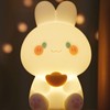 Rabbit Patting Light Silicone Lovely Adjustable Brightness Small Bunny Bed