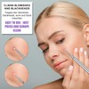 Blackhead Extractor, Metal 2 in 1 Black Head Acne Clean