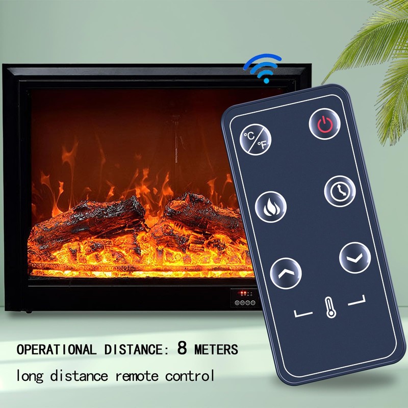 New Replacement Remote Control Compatible with Covenant Electric Fireplace Heater