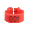 100 Pcs 8MM 001-100 Numbered Pigeon Leg Rings,Plastic Pigeon Legs