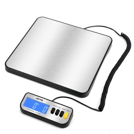 Acteck A-LX460 460lb x 0.1lb Digital Heavy Duty Shipping and Postal Scale with Large Stainless Steel Platform, Batteries and Ac Adapter Included