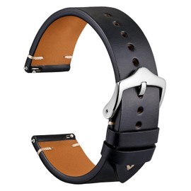 WOCCI Leather Watch Strap, Full Grain Leather, Strap Width 18 mm, 20 mm, 22 mm, Leather