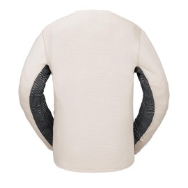 Volcom Men's Gridlock Crew Snowboard Winter Baselayer Sweatshirt, Stone S5