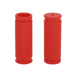 TUCKBOLD Bike Handlebar Grips Covers 85mm Long Lightweight | Bicycle End Grip Protector Red 1 Pair