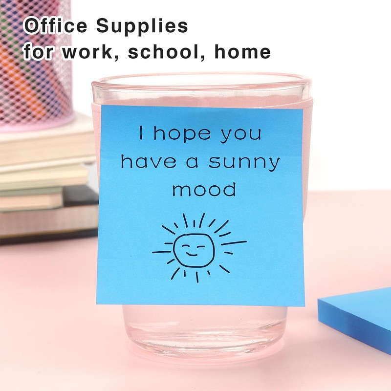 Sticky Notes 3x3 Self-Stick Notes Bright Colors Sticky Notes 4