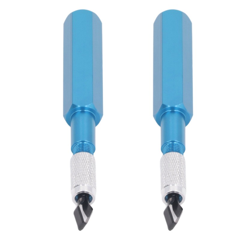 2 Set Floor Skiving Knife 4Pcs HSS Blades Aluminum Alloy
