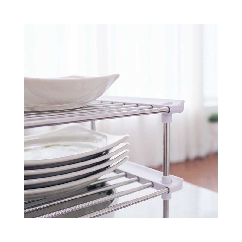Login Mono Stainless Steel Dish Organizer, +5cm extension length (large)
