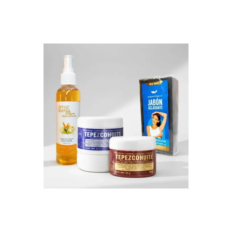 Kit Crema Tepezcohuite Dia Y Noche 60gr Agua De Rosas