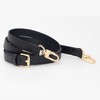 Bag Strap Leather Replacement Straps Adjuster Handbag Straps length102-120cm (Black,Weith-1.2cm)