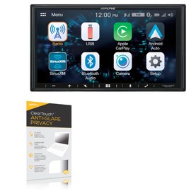 BoxWave Screen Protector Compatible with Alpine iLX-W650 - ClearTouch Anti-Glare Privacy (2-Pack), Privacy Screen Protector Flexible Film Anti-Glare
