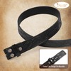 JASGOOD Western Leather Belt Strap for Men without Buckle Engraved
