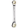 HARFINGTON Double Box End Ratcheting Wrench Spanner, 10X12mm 72 Teeth