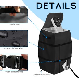 Humtudeit Hot Tub Pump Cover, 16.9 * 14.9 * 21.2inch Waterproof Dustproof Spa Hot Tub Cover, Lazy Spa Cover For Outdoor Hot Tubs, Lazy Spa Pump Cover Heater Pump Cover Inflatable Bathtub Pump Cover