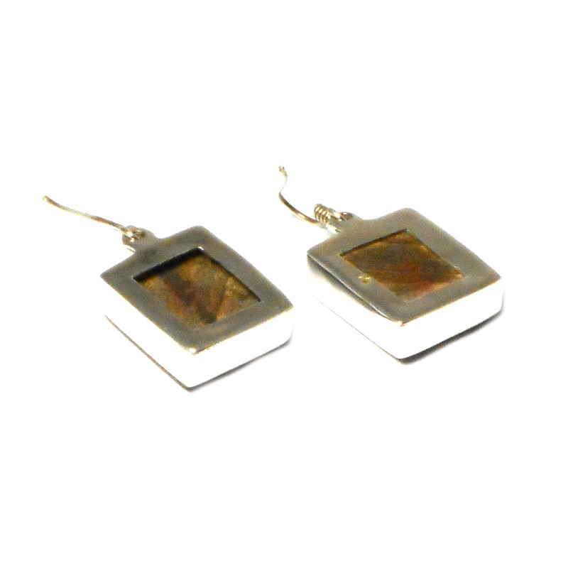 Picture Jasper Sterling Silver 925 Earrings – (PJER1102161)