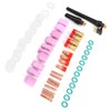 49Pcs TIG Welding Torch Kit Collets Ceramic Nozzles Cups Replacement