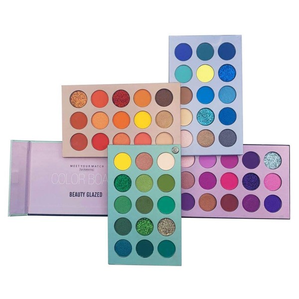 60 Colours Eyeshadow Palette Highly Pigmented Colour Board Durable Eyeshadow Palette Matte and Shimmer Mixable Eyeshadow Professional Make Up Pallet Eye Cosmetic