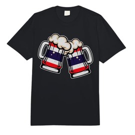 Thailand Flag Beer Mug - Cool Thai Beer Comfort Colors Adult Heavyweight T-Shirt
