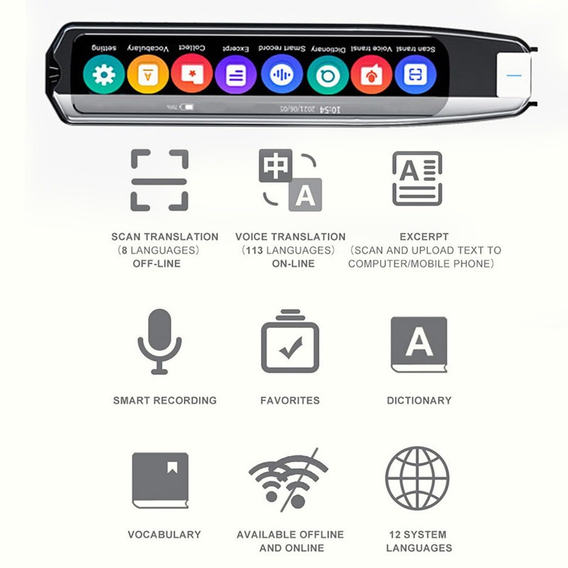 Multi Language Translation, Electronic Dictionary Function Extensive English Vocabulary Versatile
