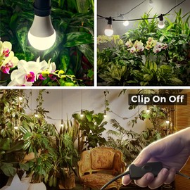 Briignite Hanging Grow Light, 3 LED Full Spectrum Grow Lights with 8.86ft Power Cord, Replaceable Bulbs E26 Base, Linkable Hanging Plant Light, 300W Equivalent
