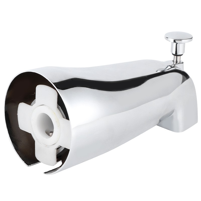 Wall Mounted Electroplate Bathtub Faucet Concealed Tub Spout with Pull